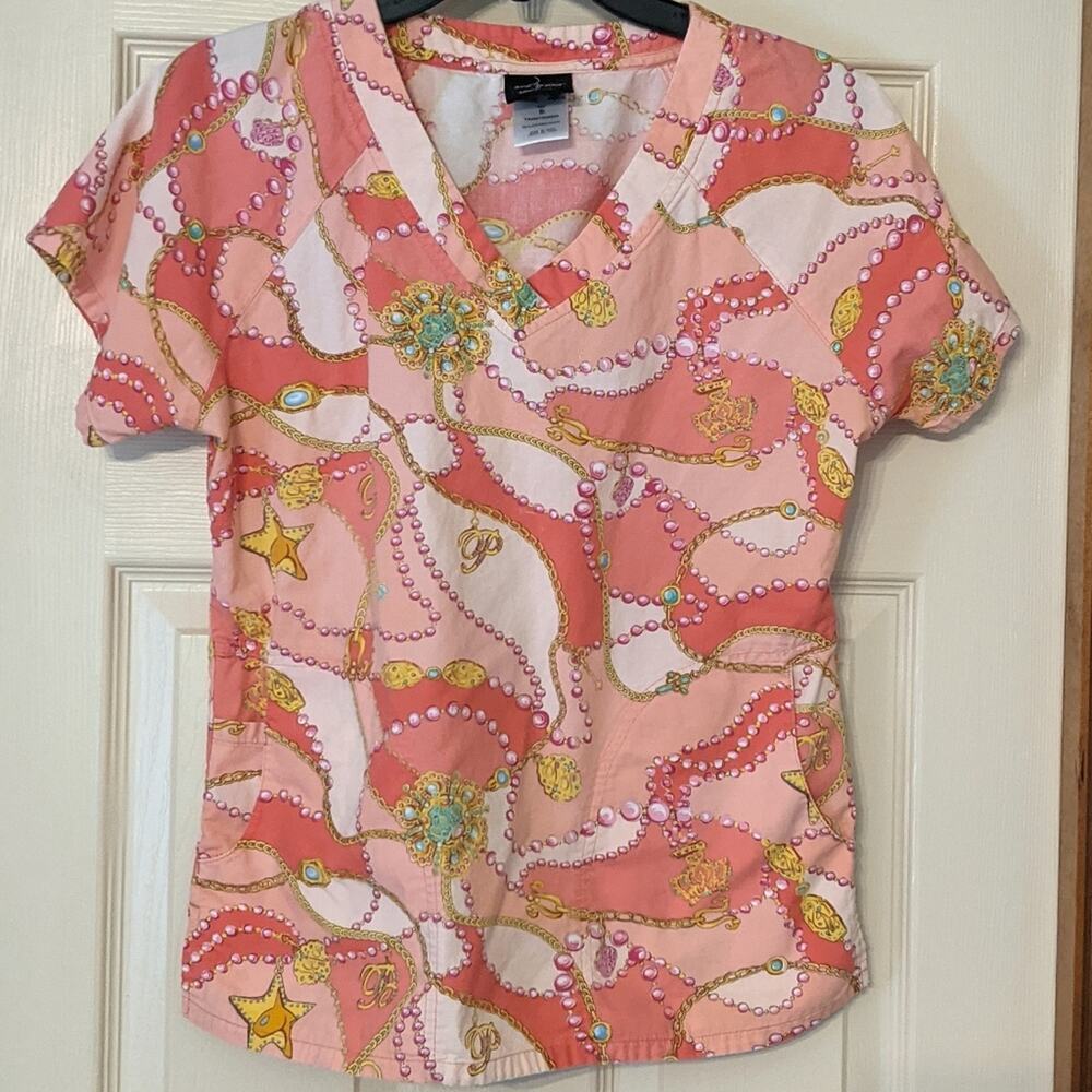 Pink Print Baby Phat Scrub Small